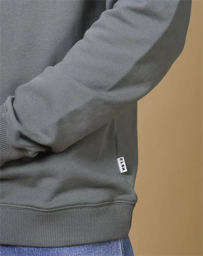 Elsk - Globe Men's Raglan Crewneck Sweatshirt - Castor Grey 
